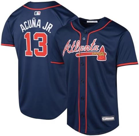 Amazon.com: Ronald Acuna Jr. Atlanta Braves #13 White Youth Cool